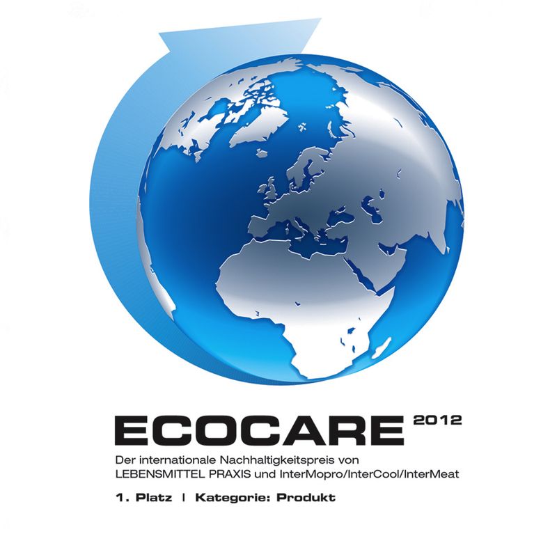 ECOCARE 2012. International Sustainability Award from Lebensmittel Praxis and InterMopro/InterCool/InterMeat. 1st place, category: Product.