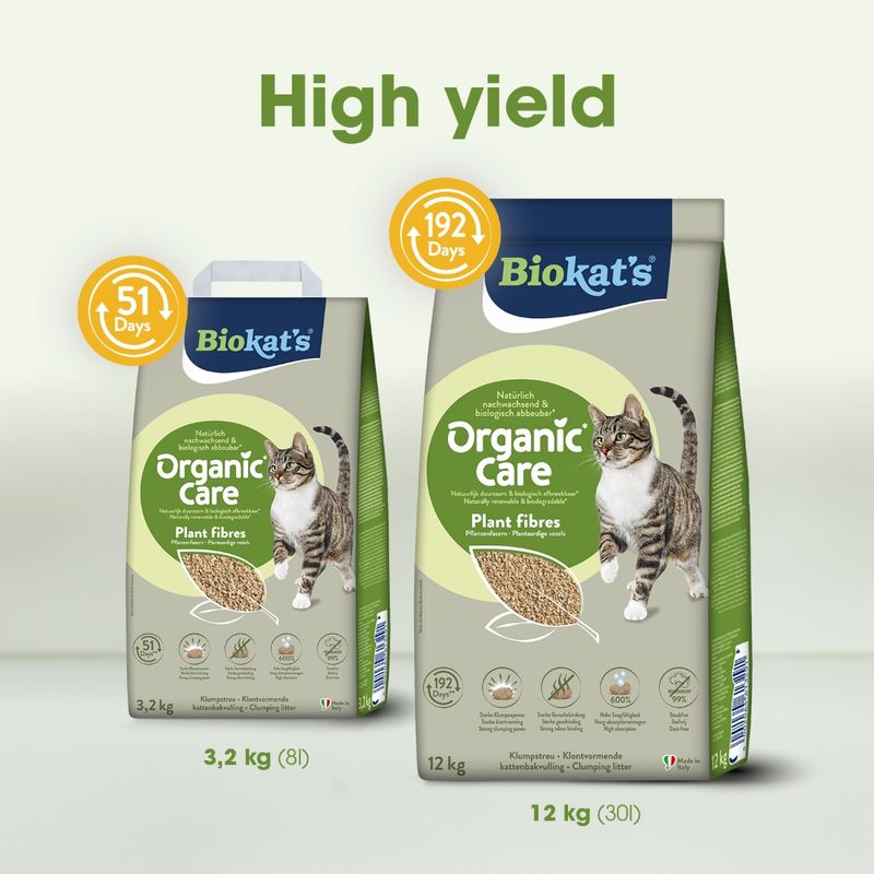 Biokat's Organic Care Plant Fibres Cat Litter