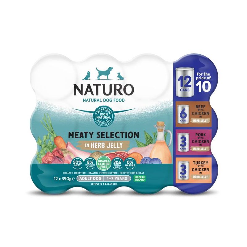 Naturo Adult Grain & Gluten Free Cans - Variety Pack in Jelly || undefined || view 1