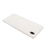 White rectangular lying surface with black label logo in the corner, suitable as accessory for pets.