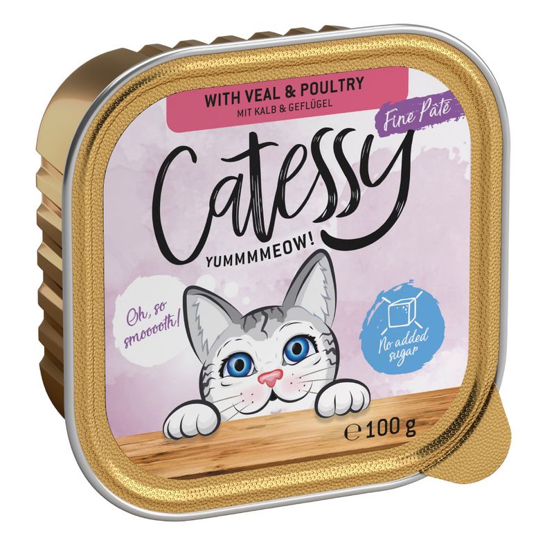Catessy Fine Paté with veal and poultry, 100g. No added sugar.