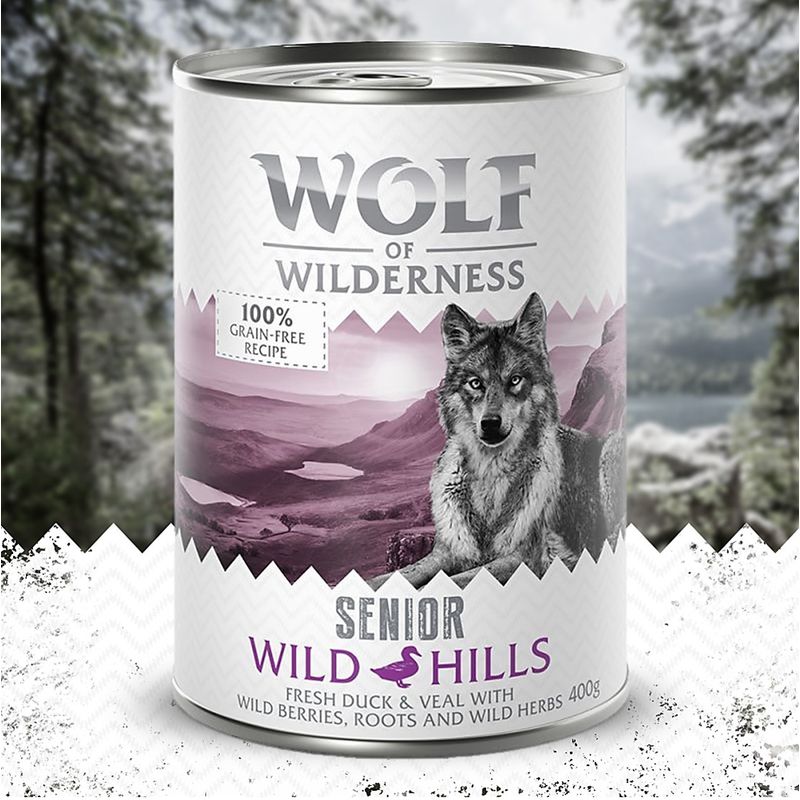 Wolf of Wilderness Senior Duo-Protein Recipe 6 x 400g || Wolf of Wilderness || view 1