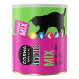 Cosma Pure Love Snackies Mix, freeze-dried, 100% pure meat and fish. Flavour mix with various flavours.