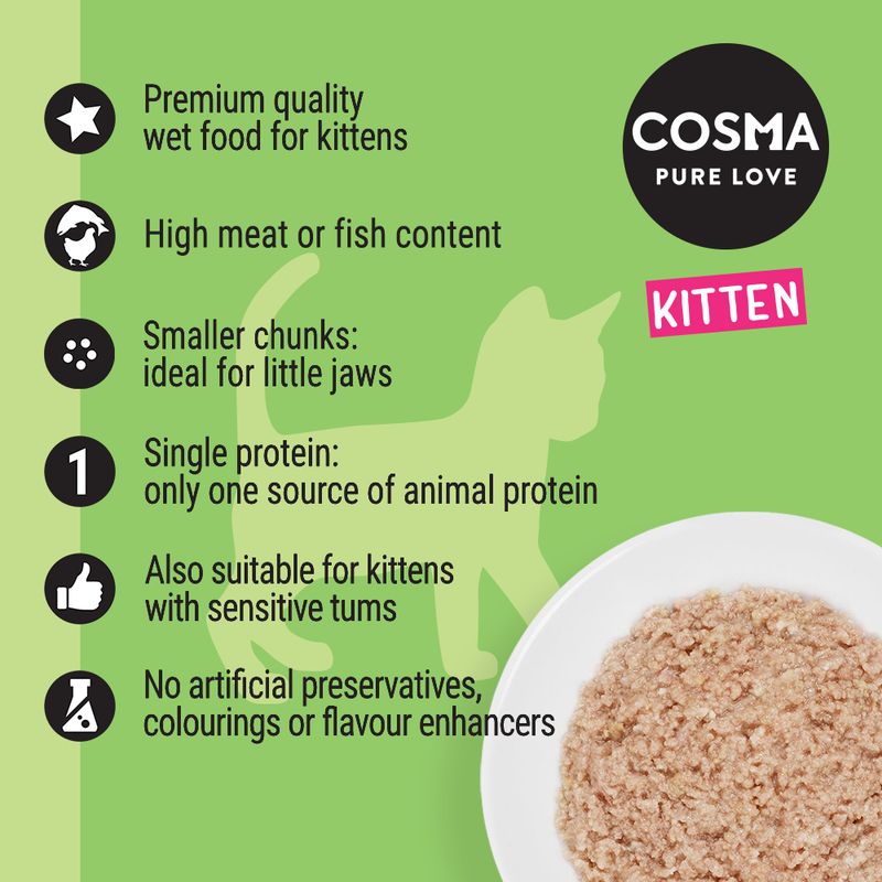 Cosma Original Kitten 6 x 85g || Cosma || view 7
