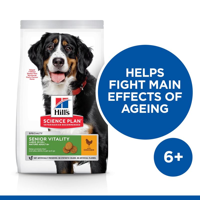 Hill’s Science Plan Adult 6+ Senior Vitality Large Breed with Chicken || Hill's Science Plan || view 2