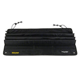 Black foldable mat with adjustable straps and eyelets, labelled 'Rollmat' and 'kleinmetall', shown laid out flat for use or installation.