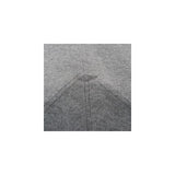 Close-up of grey felt material with visible seams, suitable for product description or material display.
