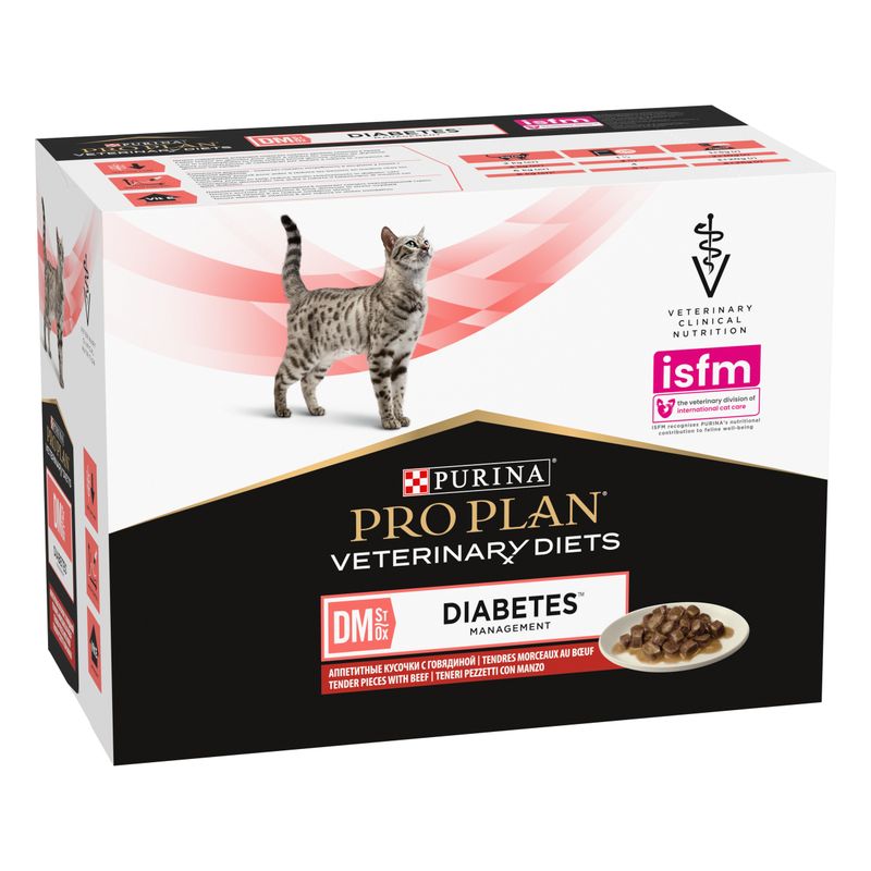PURINA PRO PLAN Veterinary Diets Feline DM Diabetes Management - Beef || undefined || view 2