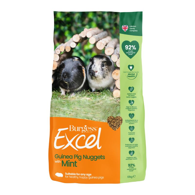 Burgess Excel Adult Guinea Pig Nuggets with Mint || undefined || view 1