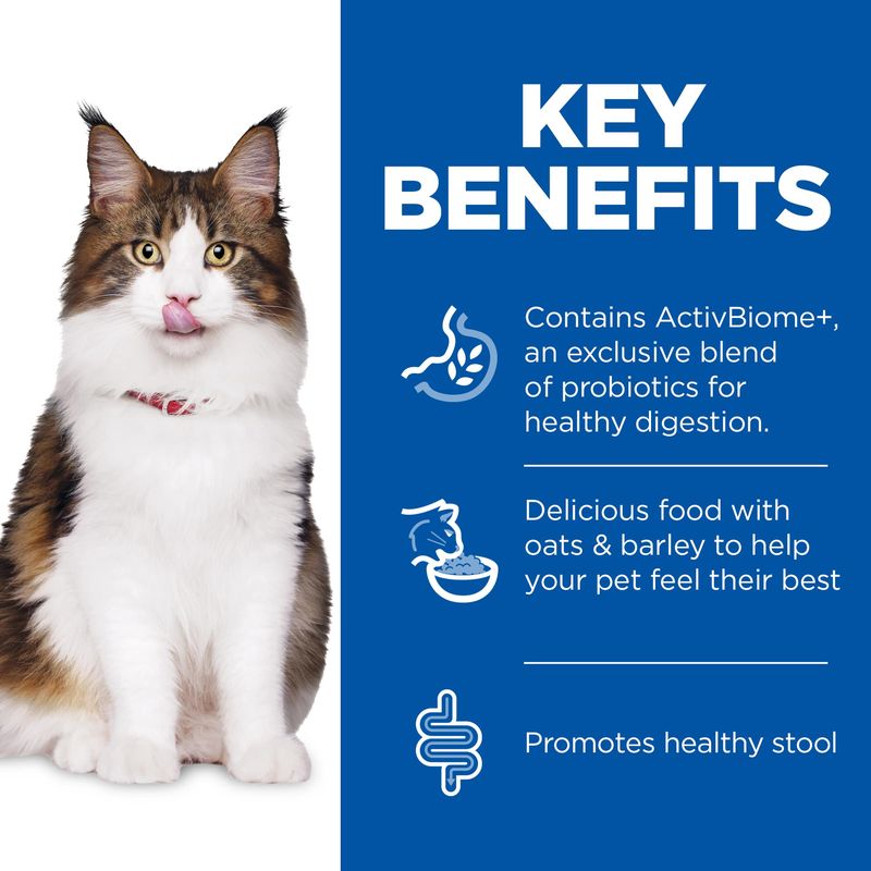 Key benefits: contains ActivBiome+, a blend of probiotics for healthy digestion; food with oats and barley to help your pet feel their best; promotes healthy stool.