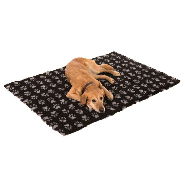Vetbed® Isobed SL Paw Pet Blanket - Black / Grey || Vetbed || view 1