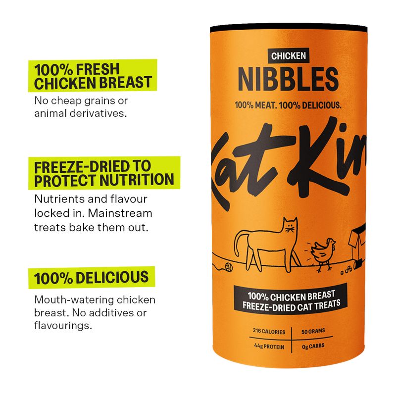 KatKin Chicken Nibbles Cat Treats 50g || KatKin || view 4