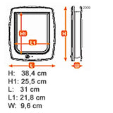 Ferplast Swing 11 Cat Flap - 4 Way Lock || ferplast || view 5