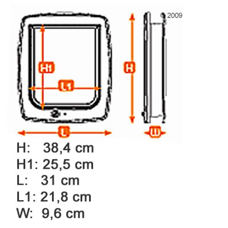 Ferplast Swing 11 Cat Flap - 4 Way Lock || ferplast || view 5