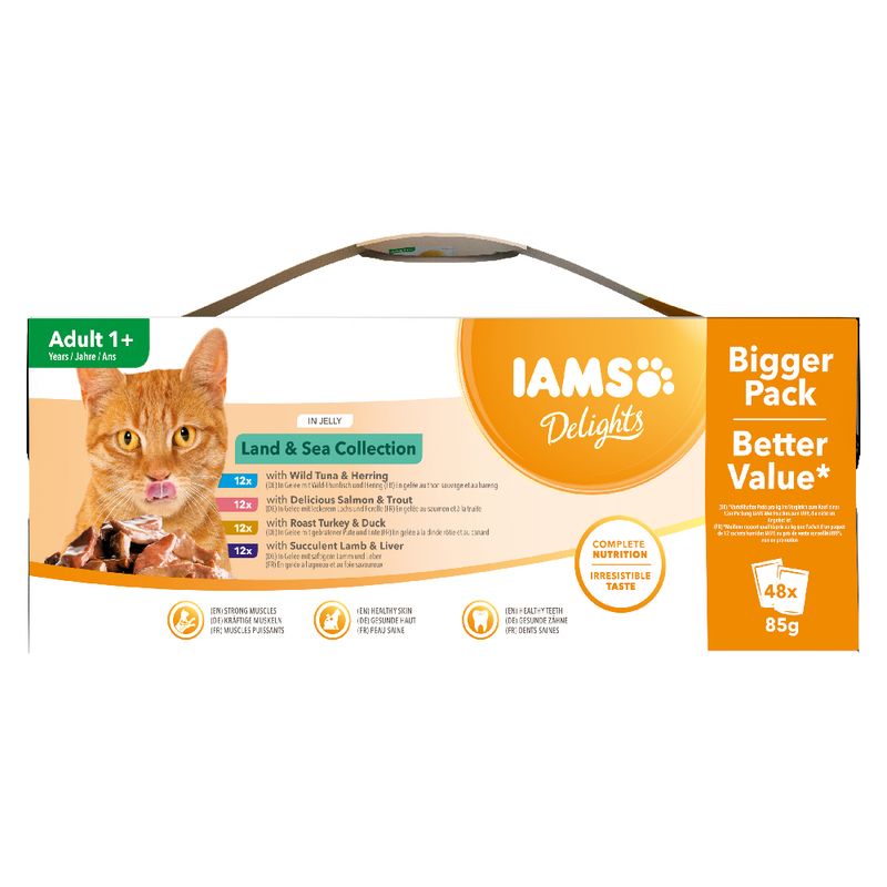 IAMS Delights Adult - Land & Sea Collection Mega Pack 48 x 85g || undefined || view 6