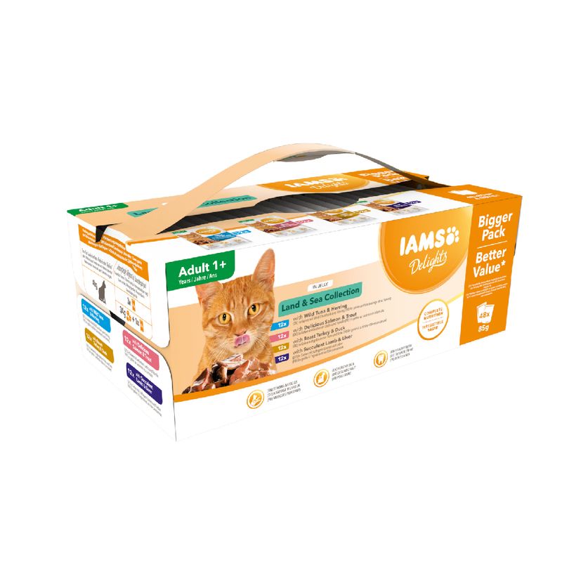 IAMS Delights Adult - Land & Sea Collection Mega Pack 48 x 85g || undefined || view 7