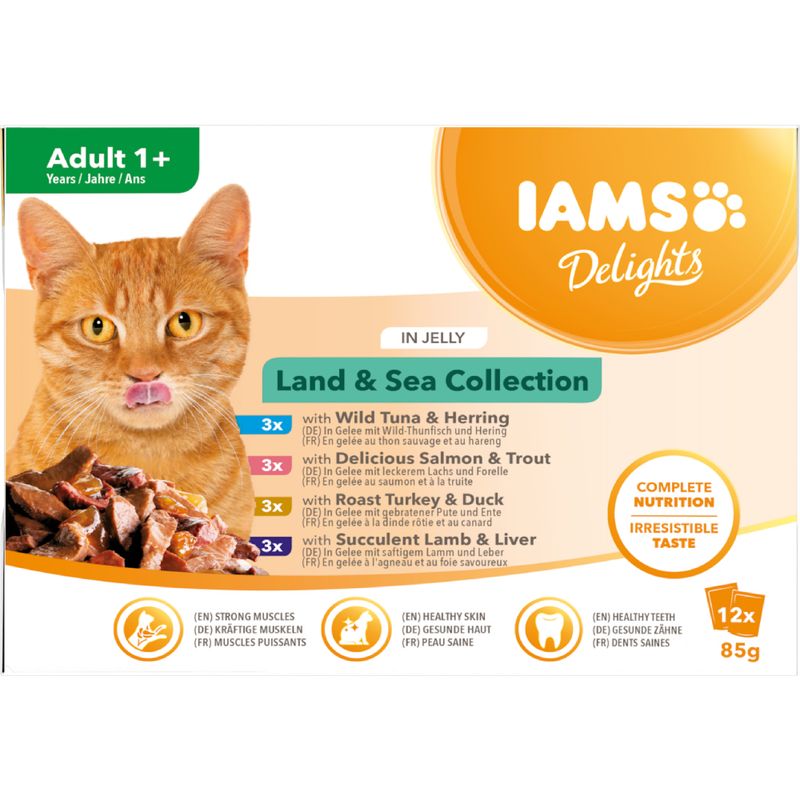 IAMS Delights Adult - Land & Sea Collection Mega Pack 48 x 85g || undefined || view 4