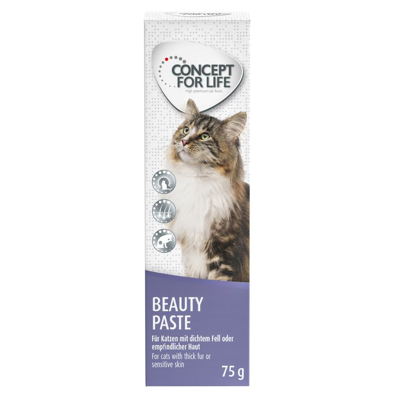 Concept for Life Beauty Paste, 75g. For cats with dense fur or sensitive skin.