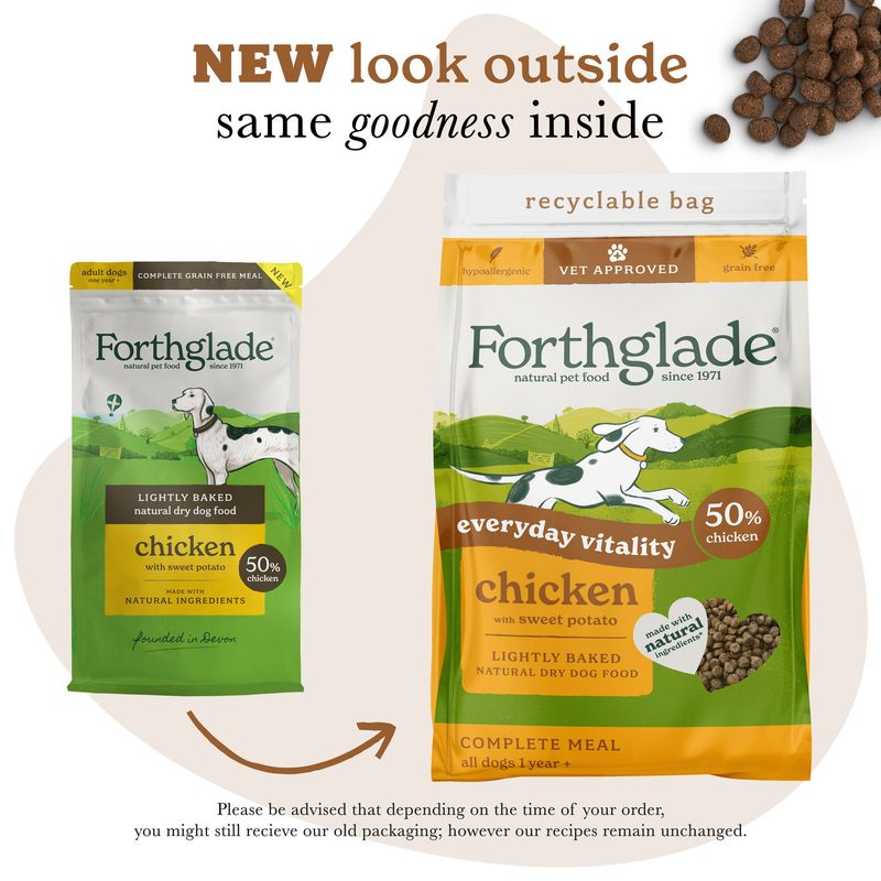 Forthglade Lightly Baked Natural Chicken with Sweet Potato || Forthglade || view 2