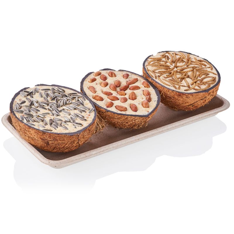 Lillebro Coconut Shells with Bird Food || undefined || view 3