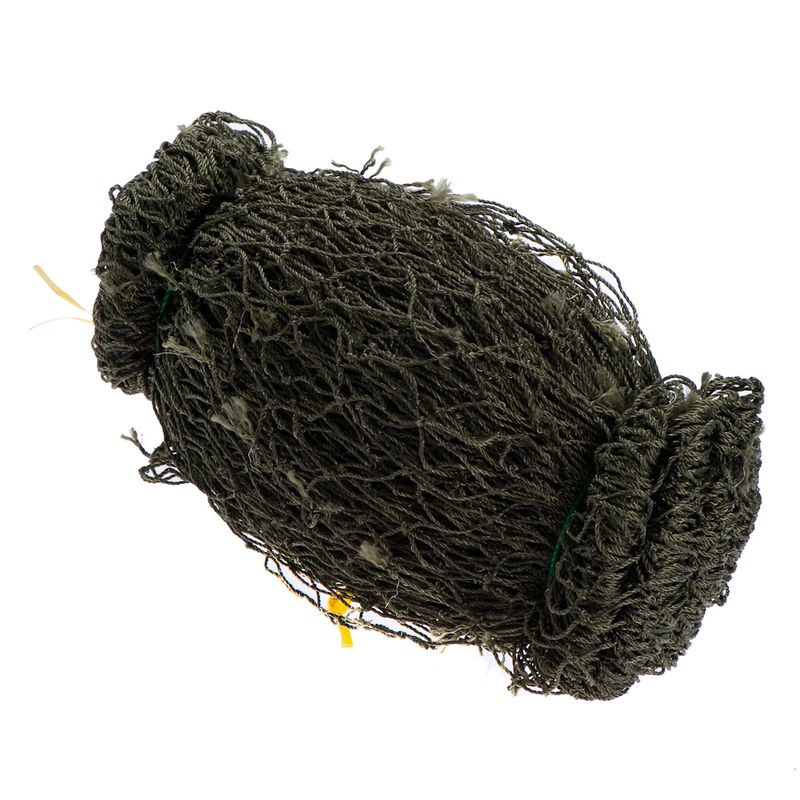 Dark green mesh toy made of durable material, suitable for various pet applications.