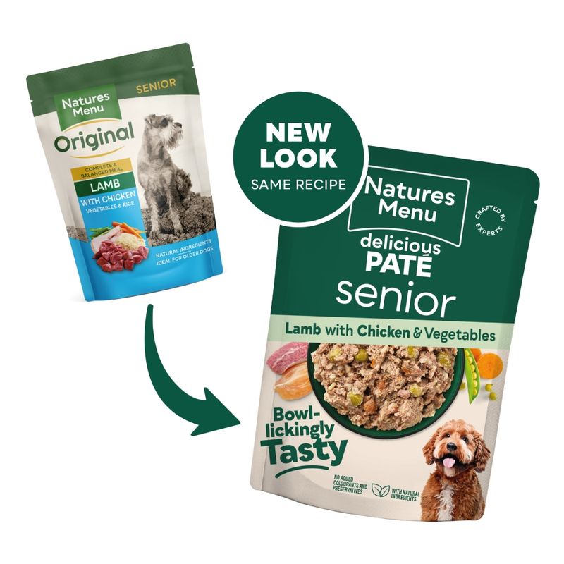 Natures Menu Original Dog Pouches Senior Lamb with Chicken || Natures Menu || view 2