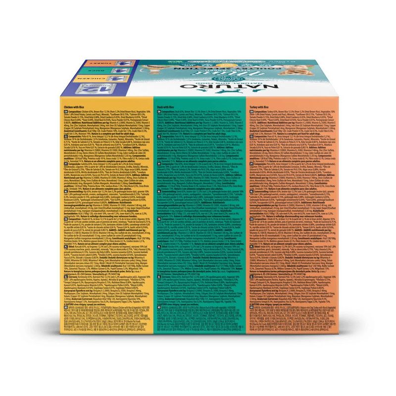 Naturo Adult Mini / Small Breed Pouches - Variety Pack with Rice || Naturo || view 2