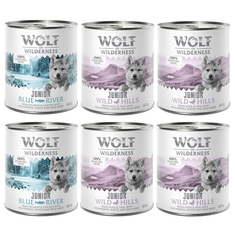 Wolf of Wilderness Junior Duo-Protein Recipe 6 x 800g || Wolf of Wilderness || view 8