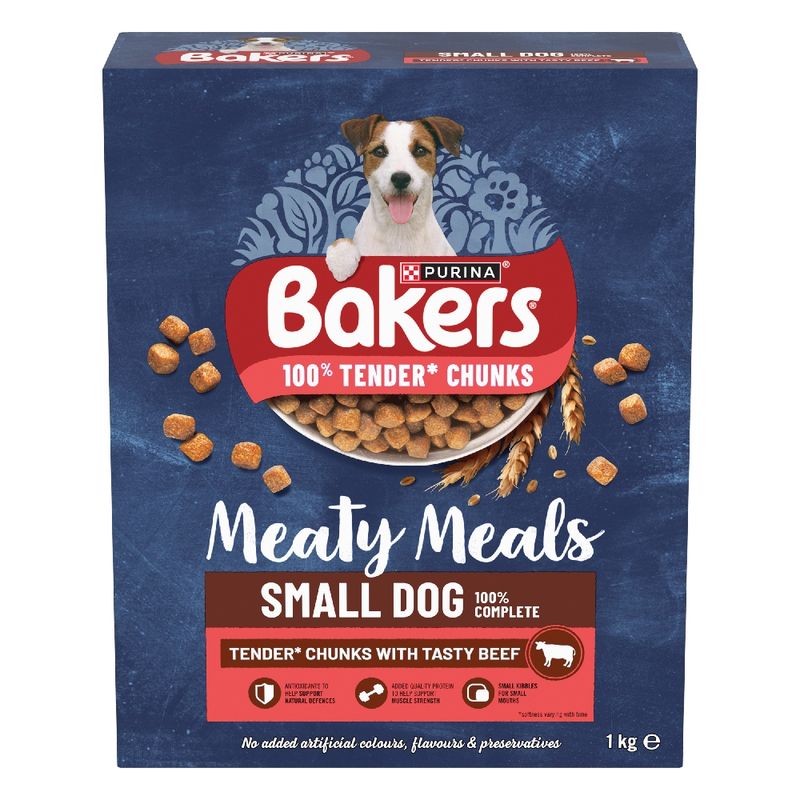 Bakers Adult Small Dog Meaty Meals Tender Chunks with Tasty Beef || Bakers || view 2