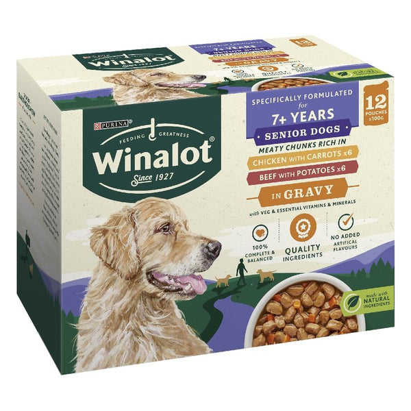 Winalot Senior 7+ Meaty Chunks in Gravy || Winalot || view 1