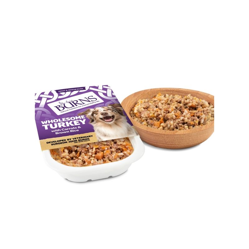 Burns Wholesome Turkey with Carrots & Brown Rice 12 x 150g || Burns || view 13