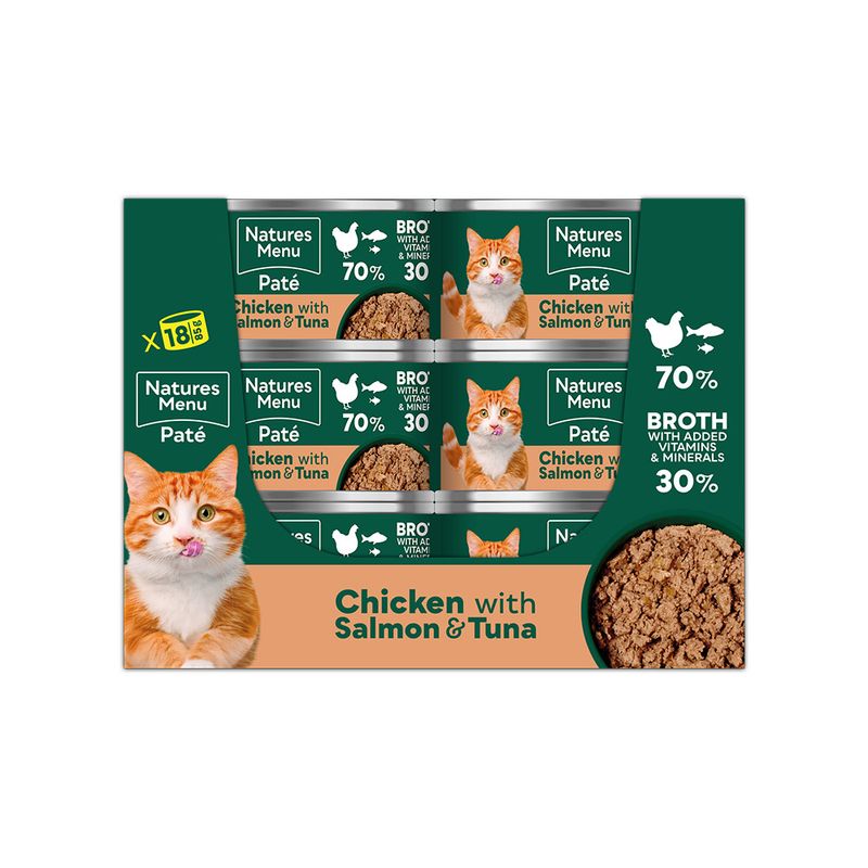 Natures Menu Pâté Cans Adult - Chicken with Salmon & Tuna