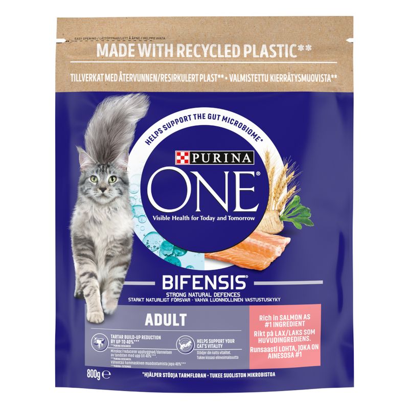 PURINA ONE Adult Salmon & Whole Grains Dry Cat Food || Purina One || view 4