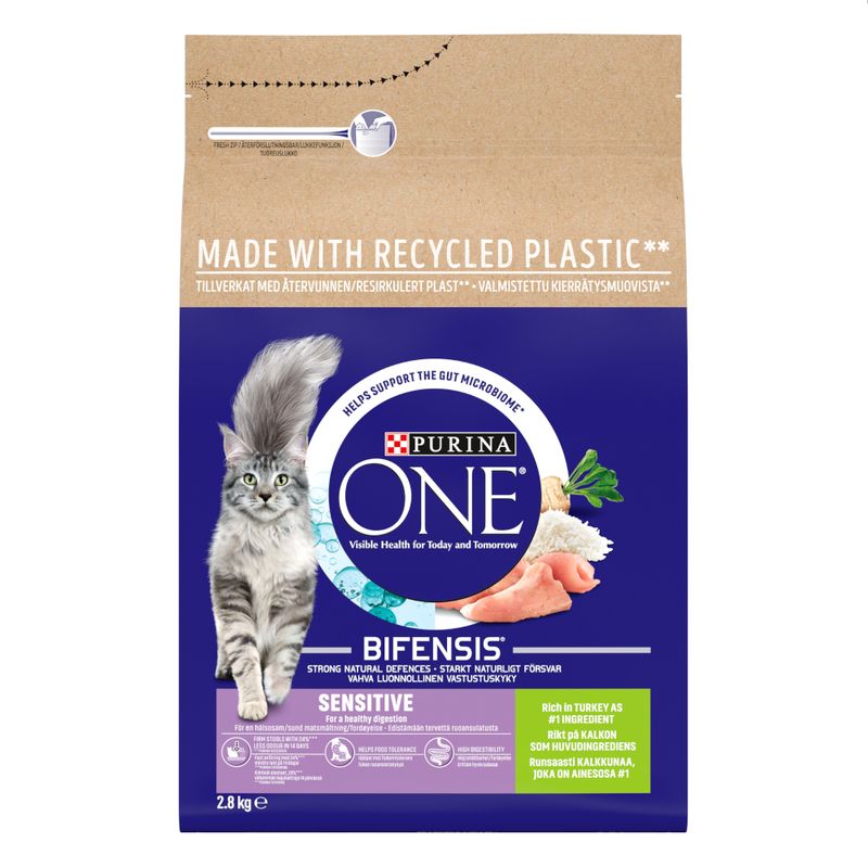 PURINA ONE Sensitive Turkey & Rice Dry Cat Food || Purina One || view 4