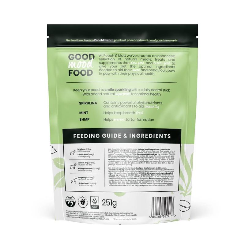 Pooch and Mutt Superfoods Dental Stick 251g || Pooch & Mutt || view 2