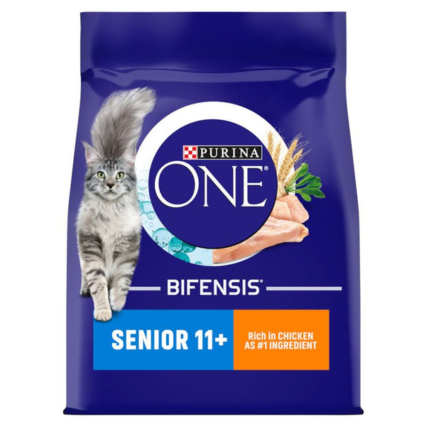 PURINA ONE Senior 11+ Chicken & Whole Grains Dry Cat Food || Purina One || view 1