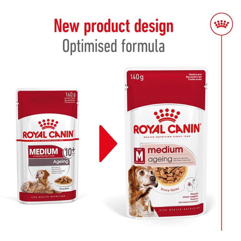 Royal Canin Medium Ageing in Gravy || Royal Canin Size || view 9