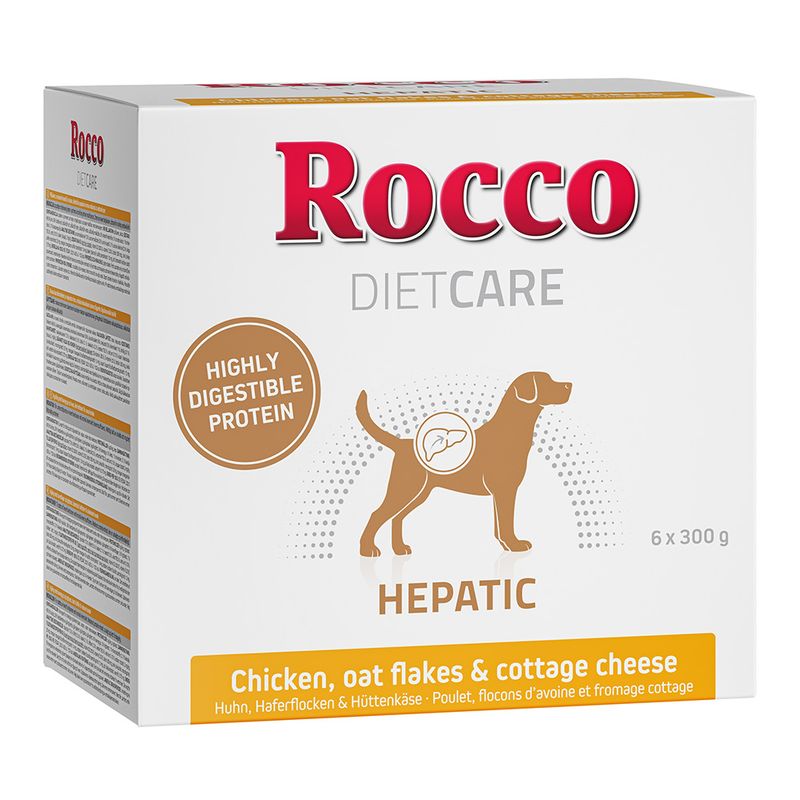 Rocco Diet Care Hepatic Pouches - Chicken with Oat Flakes & Cottage Cheese