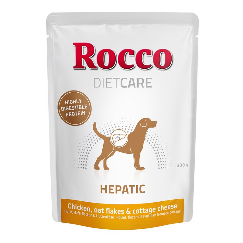 Rocco Diet Care Hepatic Pouches - Chicken with Oat Flakes & Cottage Cheese