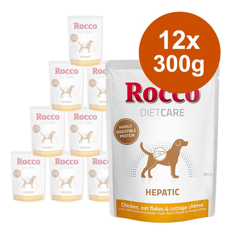 Rocco Diet Care Hepatic Pouches - Chicken with Oat Flakes & Cottage Cheese