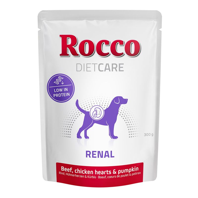 Rocco Diet Care Renal Pouches - Beef with Chicken Hearts & Pumpkin