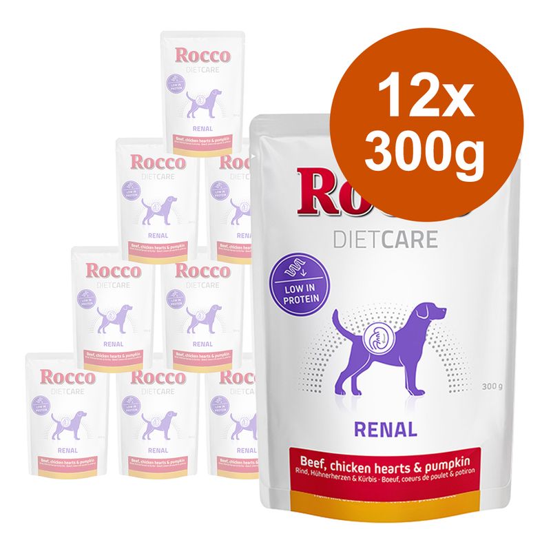 Rocco Diet Care Renal Pouches - Beef with Chicken Hearts & Pumpkin