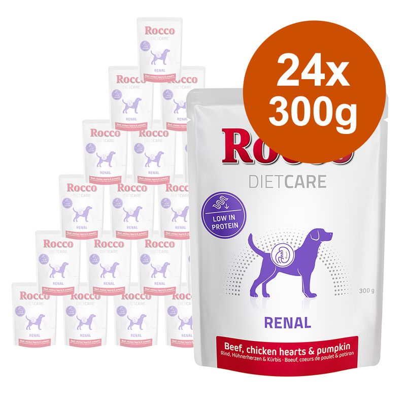 Rocco Diet Care Renal Pouches - Beef with Chicken Hearts & Pumpkin