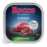Rocco Classic, beef with game, 300g. 100% fresh ingredients and grain-free.