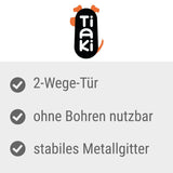 TIAKI Black Dog Gate with 7 cm Extension || TIAKI || view 2