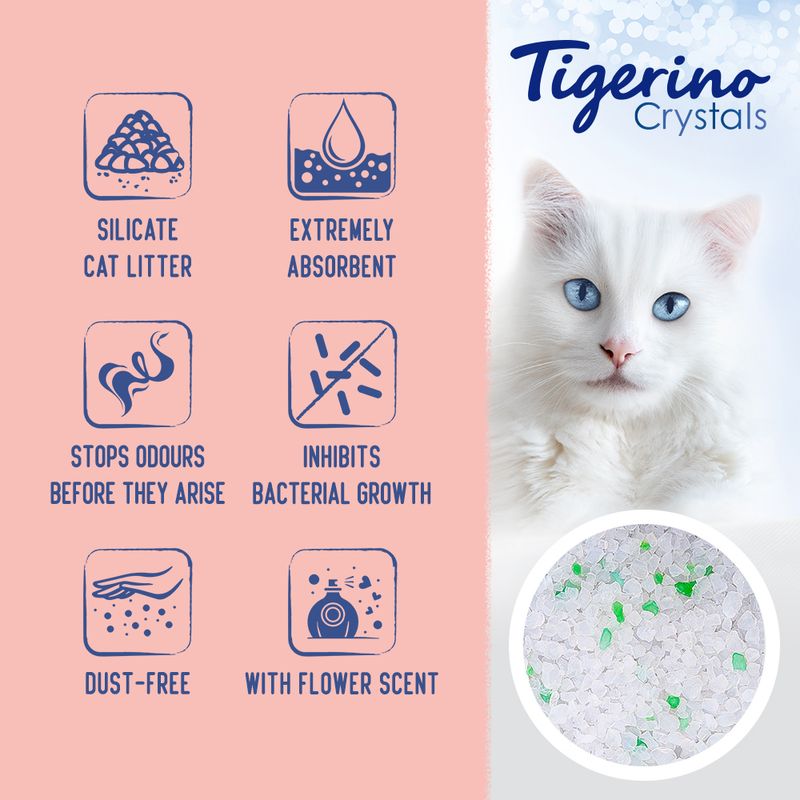 Tigerino Crystals Cat Litter - Blossom Scent || undefined || view 2