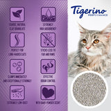 Features: coarse natural clay granulate, high absorbency, perfect for long-haired cats, sticks less to fur and paws, strong clumping, odour control, low-dust, baby powder scent.