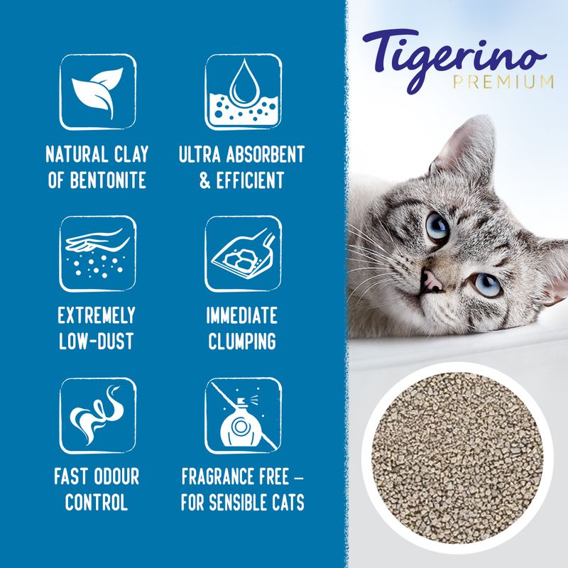 Tigerino Premium Cat Litter – Sensitive (Unscented) || Rosie's Farm || view 3