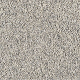 Close-up of grey, granular cat litter with fine texture.