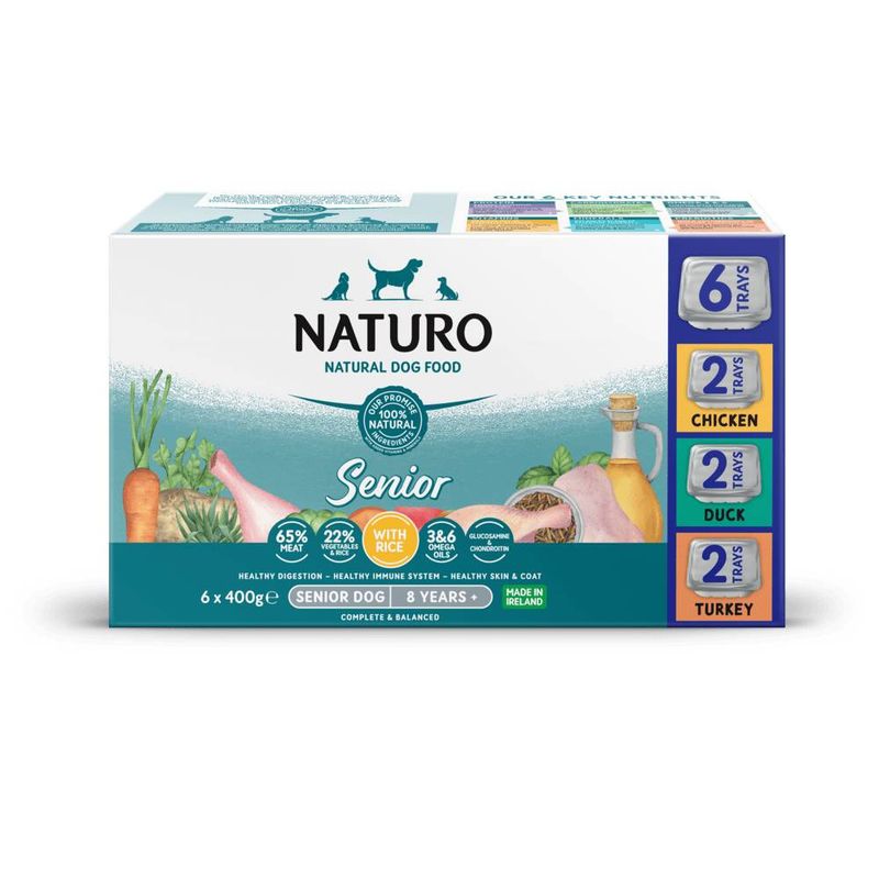 Naturo Senior Dog Trays - Variety Pack with Rice || undefined || view 1